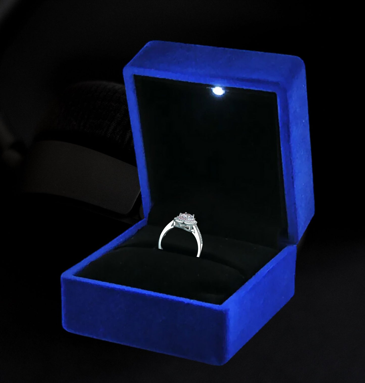 Elegant 1 Carat Moissanite Halo Ring in 925 Sterling Silver, Meaningful Gift for Her, Silver Ring Women, Unique Moissanite