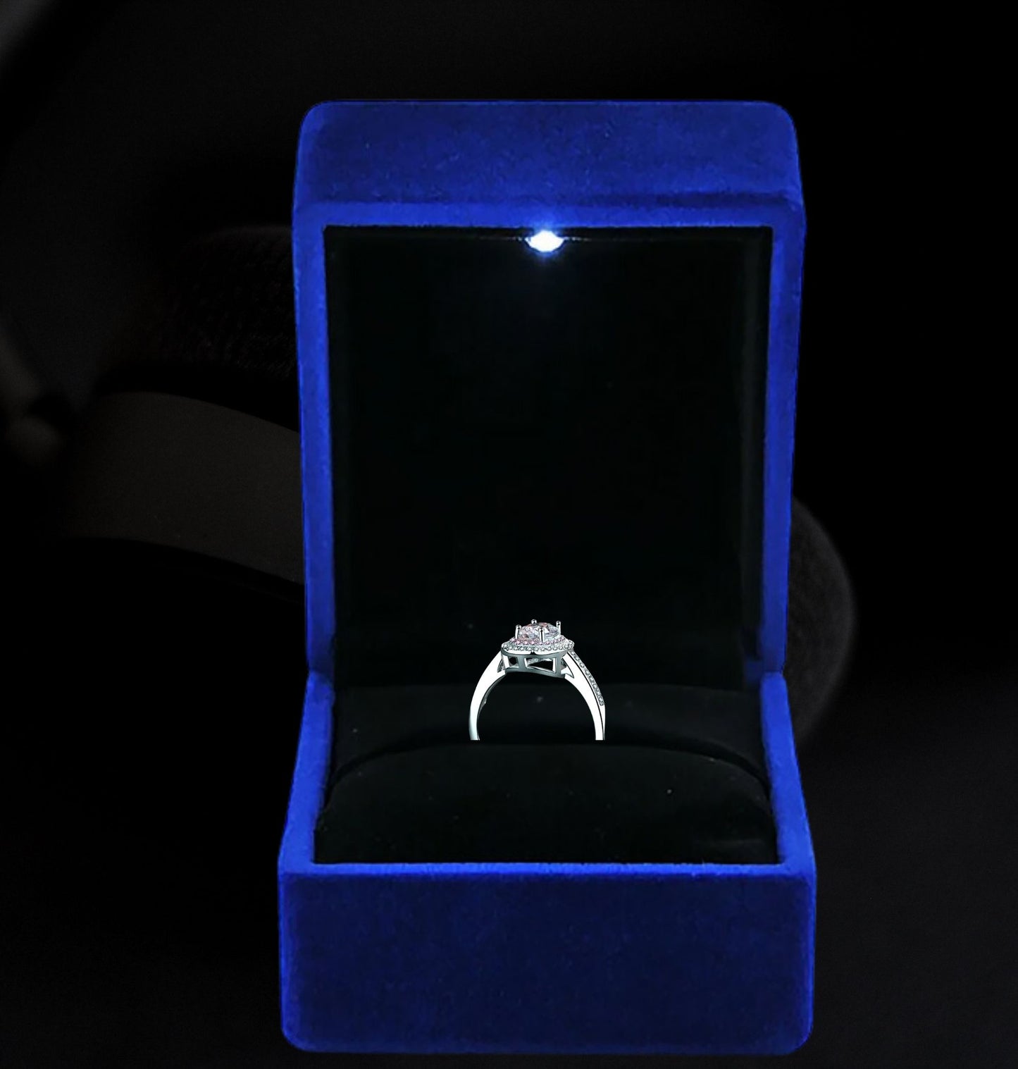 Elegant 1 Carat Moissanite Halo Ring in 925 Sterling Silver, Meaningful Gift for Her, Silver Ring Women, Unique Moissanite