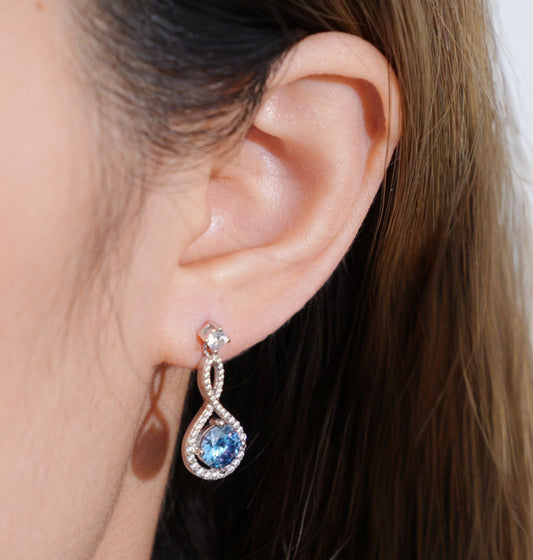 Moonstone Earrings, Classic 1 Carat Moissanite in 925 Sterling Silver, Elegant Sparkly Earrings for Birthdays Gifts