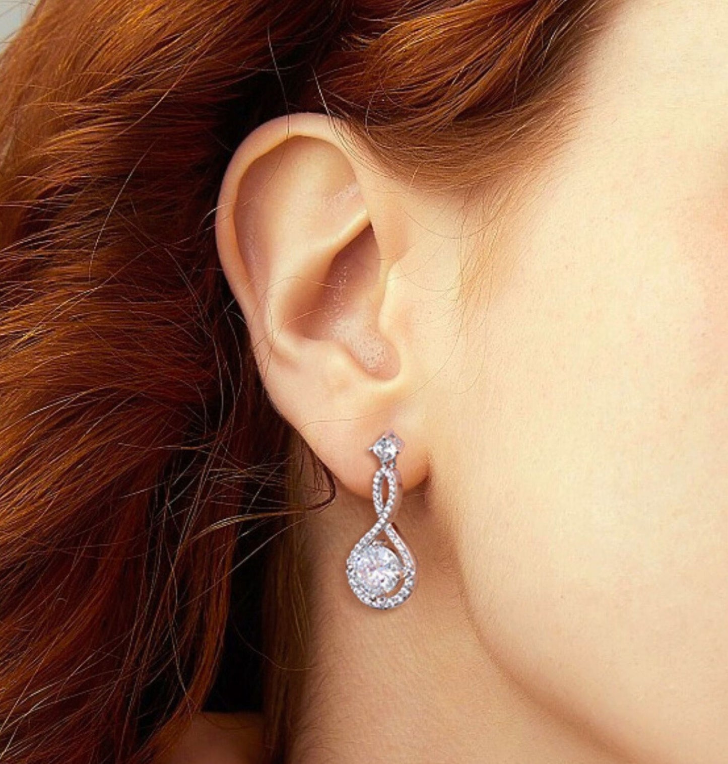 Moonstone Earrings, Classic 1 Carat Moissanite in 925 Sterling Silver, Elegant Sparkly Earrings for Birthdays Gifts