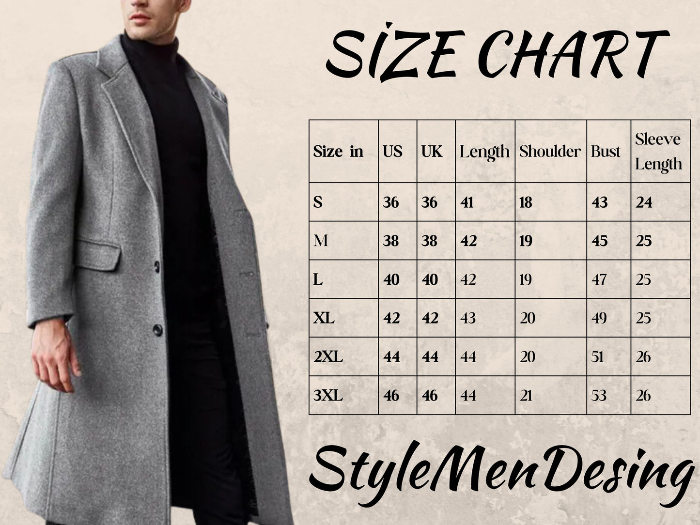 Winter Coat for Men, Long Woolen Windbreaker, Autumn Streetwear Essential, Stylish Fall Fashion Gift for Him, Mens Wool Coat