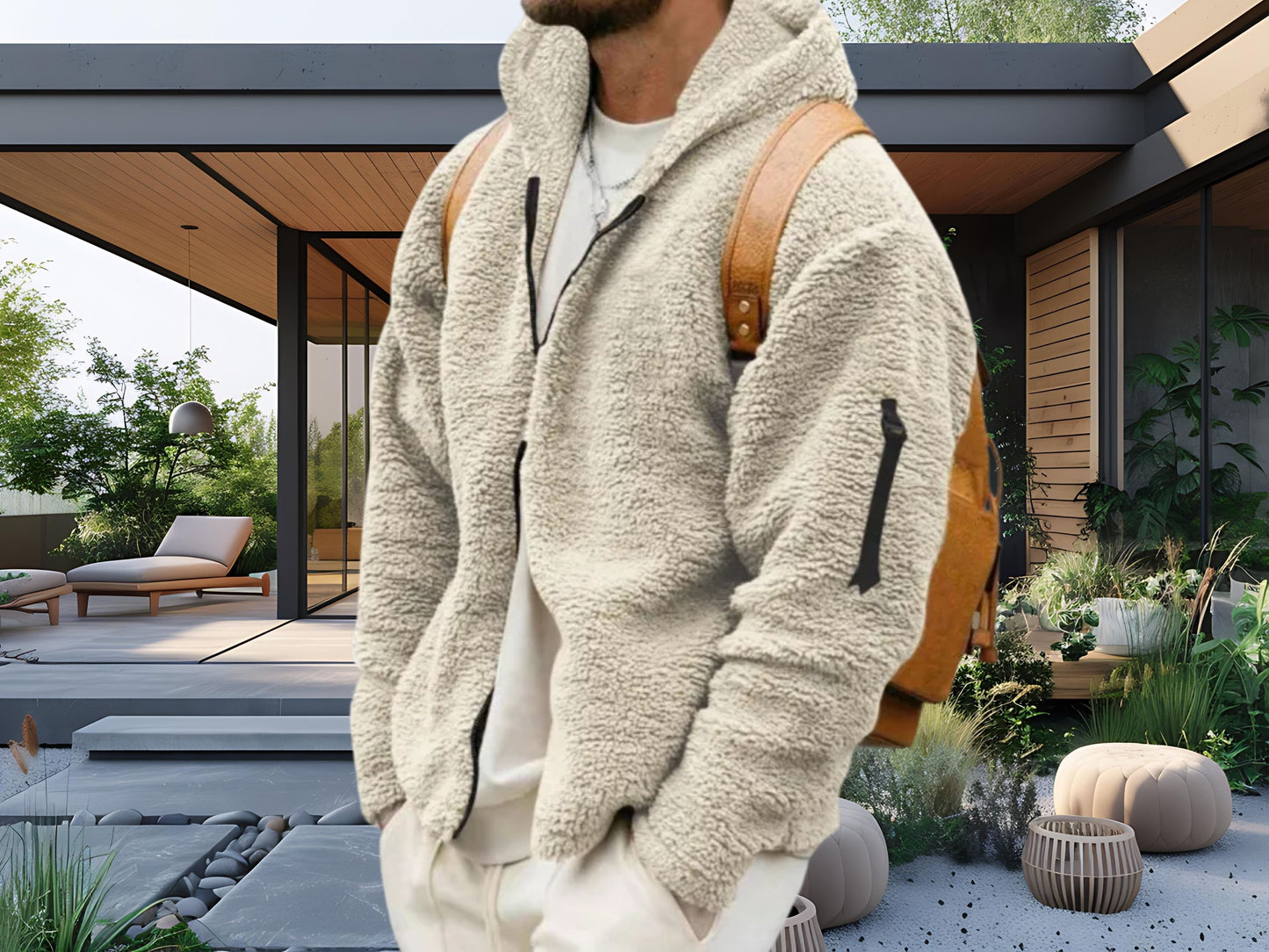 Winter Fashion Men's Fall Jacket, Cozy Loose Hooded Casual Jacket for Autumn Adventures, Ideal Gift for Him,